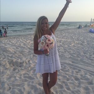 O’Neill Ruffle White Dress